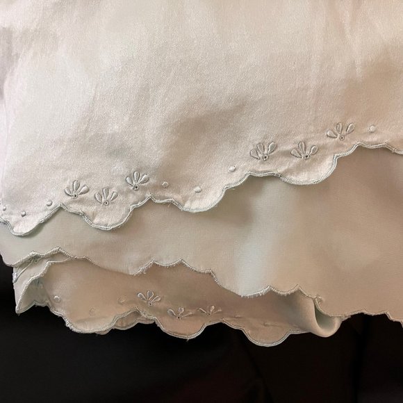 Vintage Peony Silk Robe Hand Embroidered 36 - Picture 3 of 9